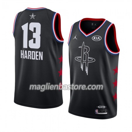 Maglia Houston Rockets James Harden 13 2019 All-Star Jordan Brand Nero Swingman - Uomo